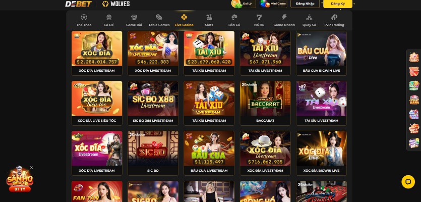 Thiên đường game Tài Xỉu chỉ có tại DEBET