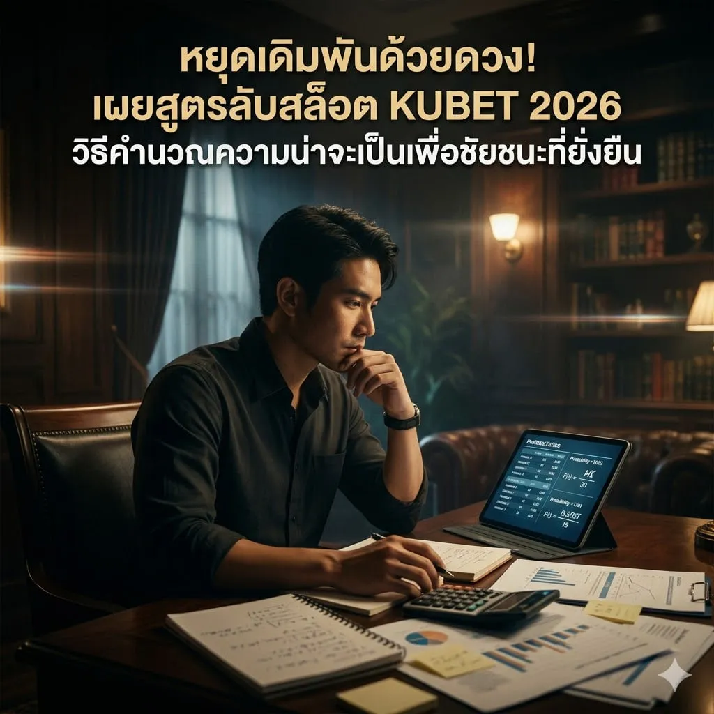 หยุดเดิมพันด้วยดวง! เผยสูตรลับสล็อต KUBET 2026 วิธีคำนวณความน่าจะเป็นเพื่อชัยชนะที่ยั่งยืน